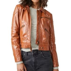 Free People Vegan Leather Jacket